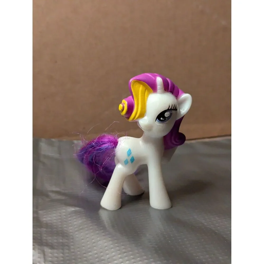 My Little Pony G4 Rarity Unicorn Figure Purple Mane Toy Hasbro